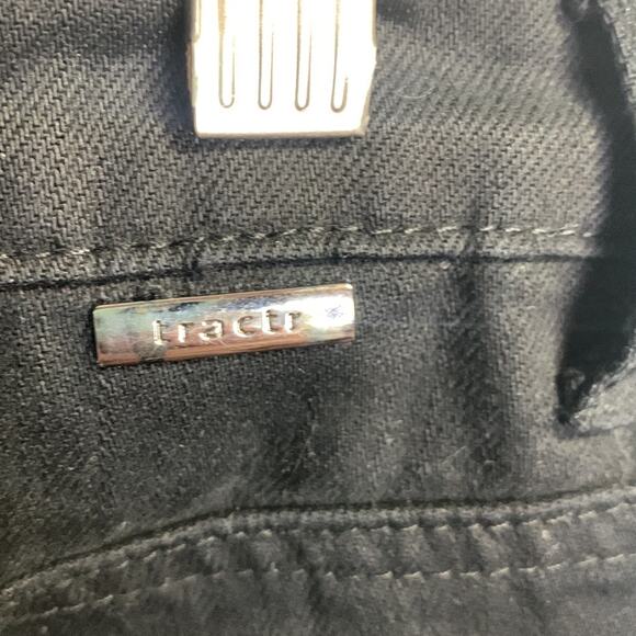 Tractr Black Premium Denim High Rise Wide Leg Button-fly Jeans NEW W-820 Size 6 - Picture 8 of 10